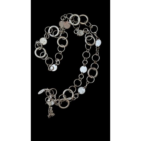 Signed NY & Co Costume Jewelry Chunky Gold Tone Metal Chain 40" Necklace - Picture 3 of 3